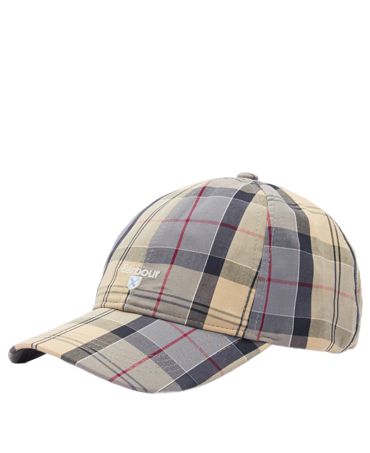 Barbour Plaid Cap - Gray and Tan Barbour Mens Telfield Tartan Cap | Philip Morris & Son main image 3