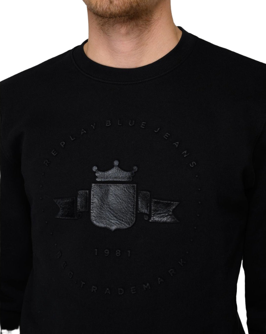 Replay blue shop jeans sweatshirt