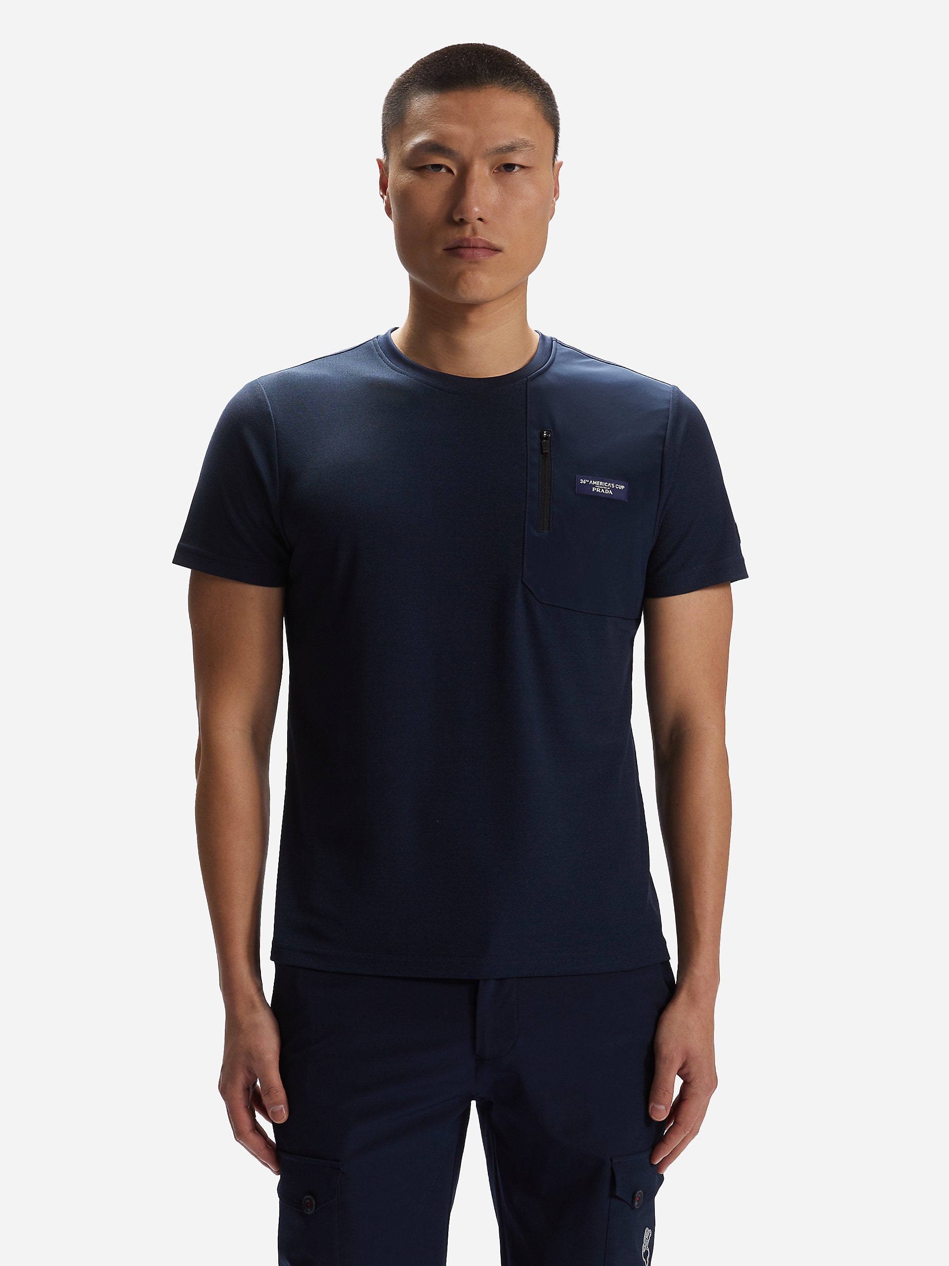 Prada navy t shirt Clearance